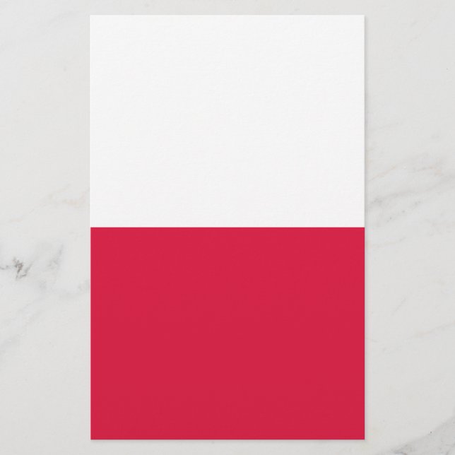 Flagga Polen Brevpapper (Framsida)