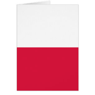 Flagga Polen Hälsningskort