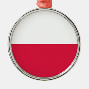 Flagga Polen Julgransprydnad Metall