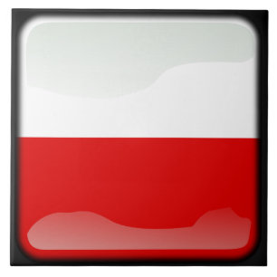 Flagga Polen Kakelplatta