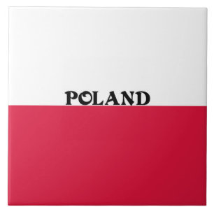 Flagga Polen Kakelplatta