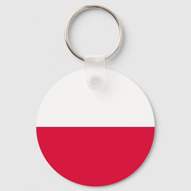 Flagga Polen Nyckelring (Framsida)