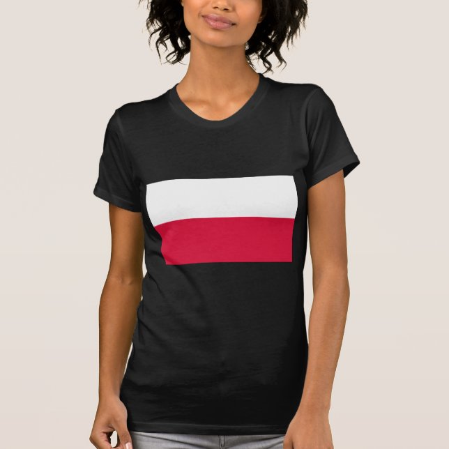 Flagga Polen T Shirt (Framsida)
