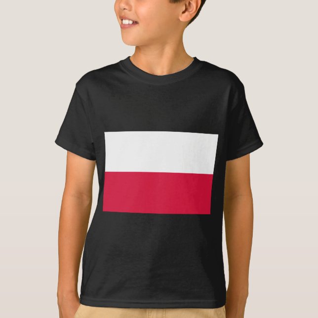 Flagga Polen Tee (Framsida)