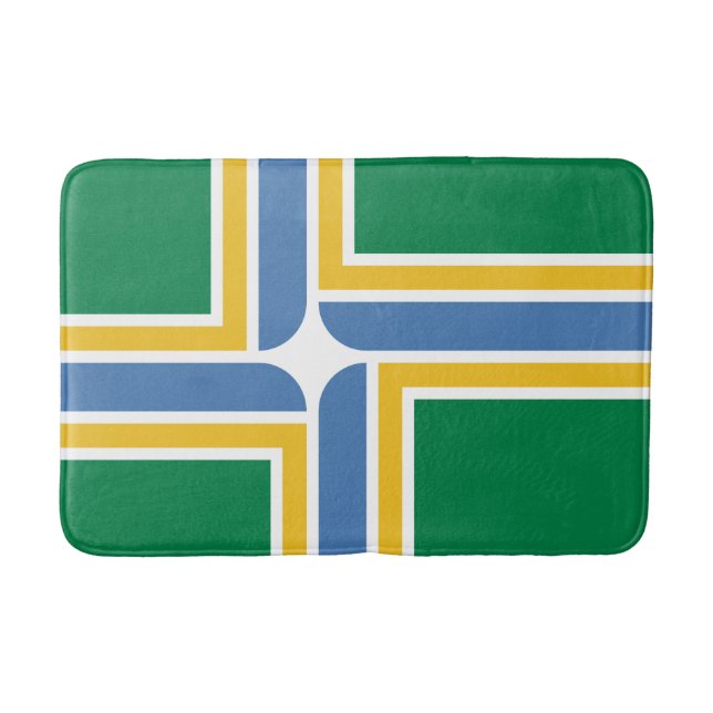Flagga Portland, Oregon Bathroom Mat Badrumsmatta (Framsidan)
