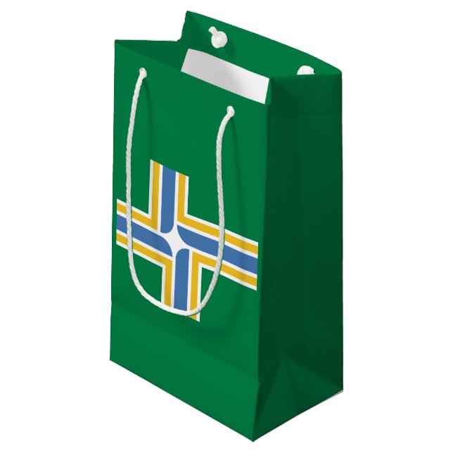 Flagga Portland, Oregon Small Gift Bag (Framsidan Vinklad)