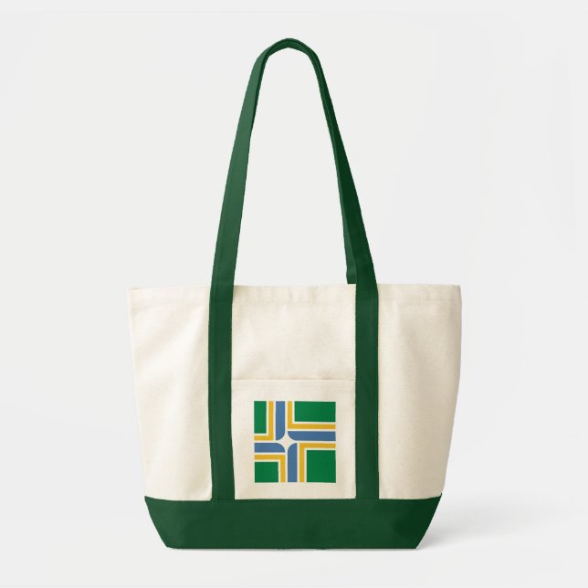 Flagga Portland, Oregon Tote Bag Tygkasse (Framsidan)