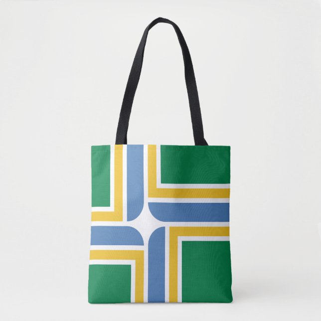 Flagga Portland, Oregon Tote Bag Tygkasse (Framsida)