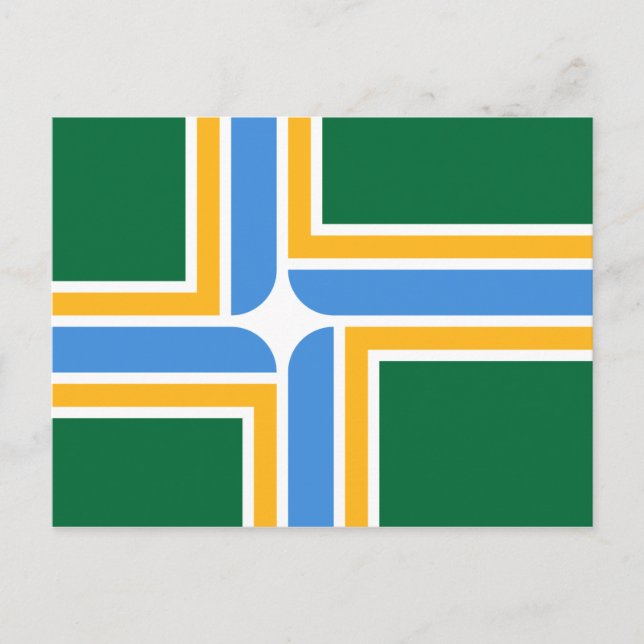 Flagga Portland (Oregon) Vykort (Framsida)