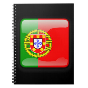 Flagga Portugal Anteckningsbok Med Spiral