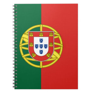 Flagga Portugal Anteckningsbok Med Spiral