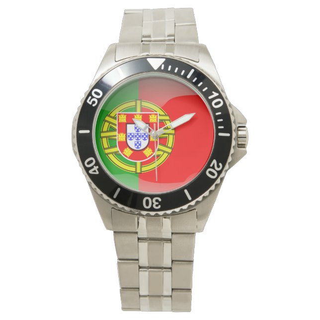 Flagga Portugal Armbandsur (Framsida)