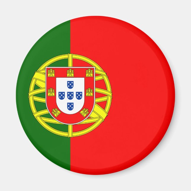 Flagga Portugal (Bandeira de Portugal) Magnet (Framsidan)