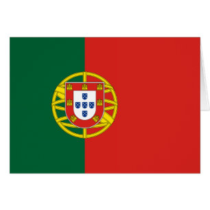 Flagga Portugal Hälsningskort