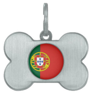Flagga Portugal ID-bricka Husdjur