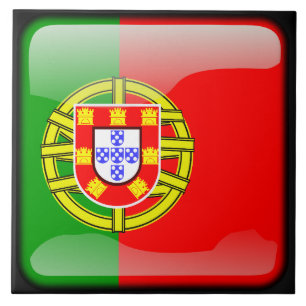 Flagga Portugal Kakelplatta