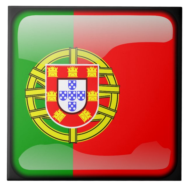 Flagga Portugal Kakelplatta (Framsidan)
