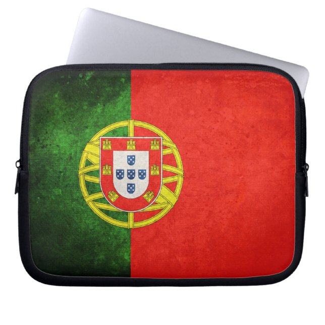Flagga Portugal Laptop Sleeve (Framsidan)
