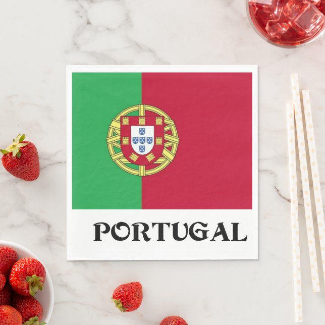 Flagga Portugal Pappersservett (Insitu)