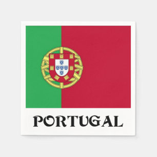 Flagga Portugal Pappersservett