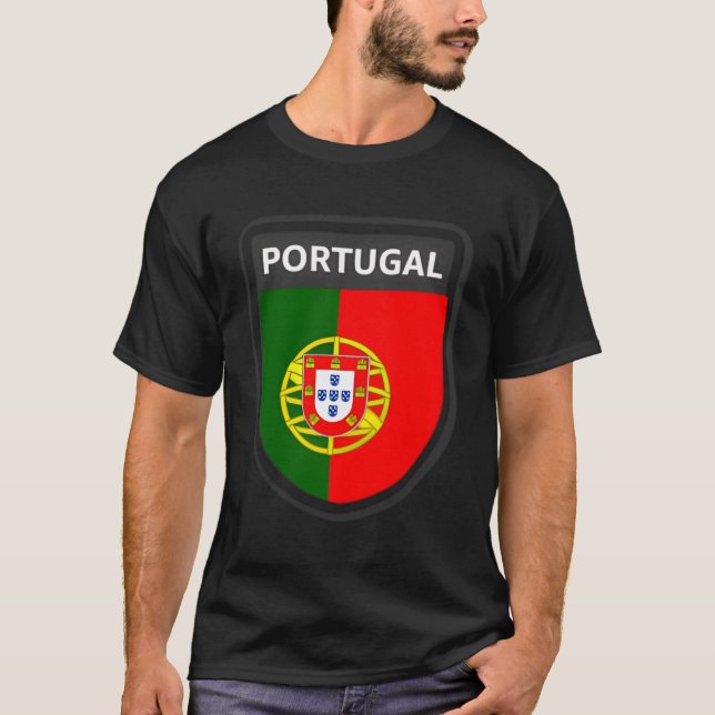 Flagga Portugal T Shirt (Framsida)