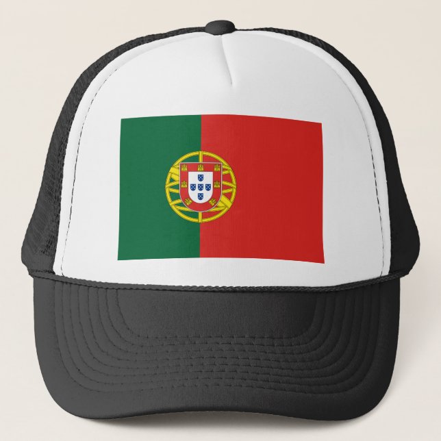 Flagga Portugal Truckerkeps (Framsida)