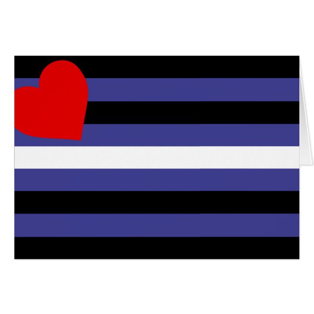 Flagga Pride Hälsningskort (Framsidan Horizontal)