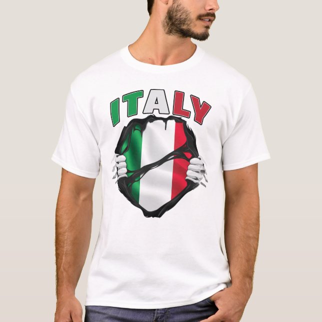 Flagga Pride italien T Shirt (Framsida)