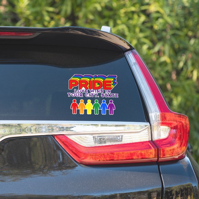 Flagga pride klistermärken (Bilsidan)