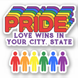 Flagga pride klistermärken