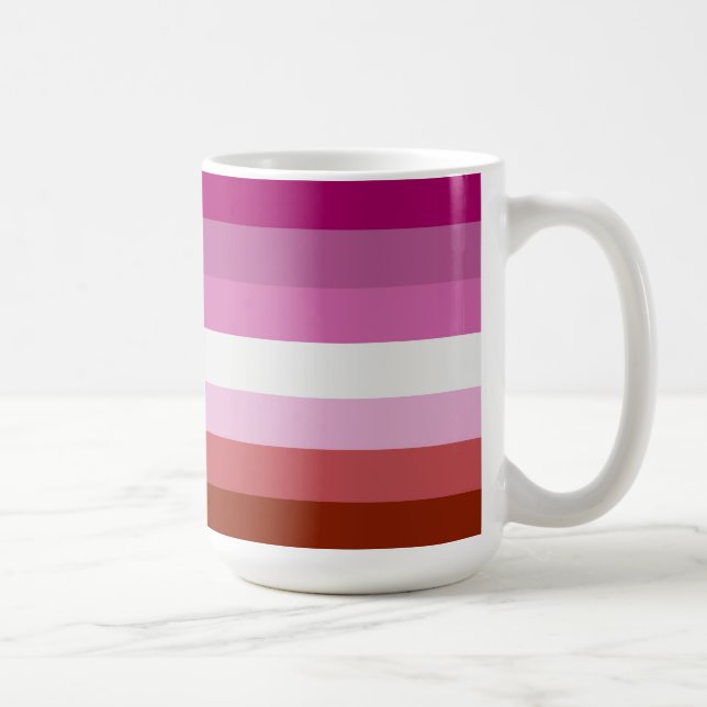 Flagga Pride lesbisk Kaffemugg (Höger)