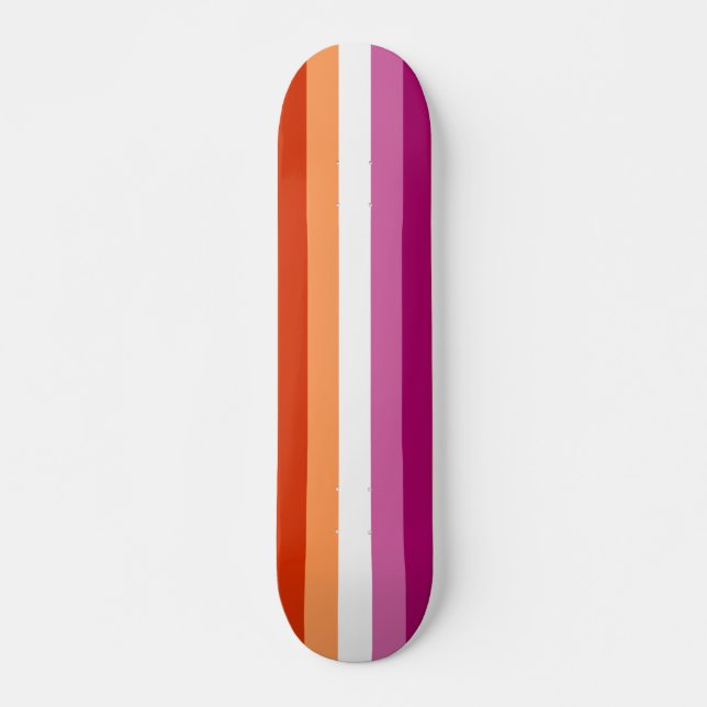 Flagga Pride lesbisk Mini Skateboard Bräda 18,5 Cm (Framsida)