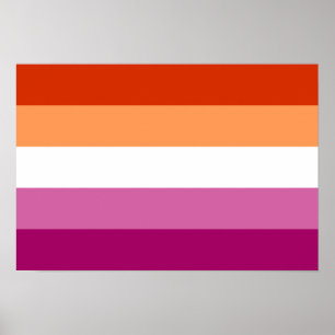 flagga Pride lesbisk Poster