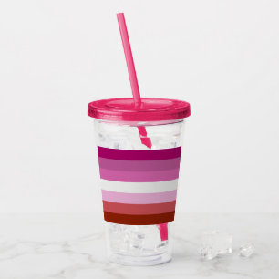 Flagga Pride lesbisk Take Away Mugg