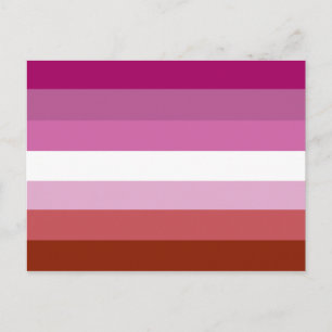 flagga pride lesbisk vykort