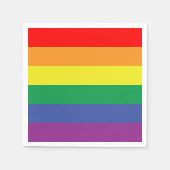 Flagga pride pappersservett (Framsidan)