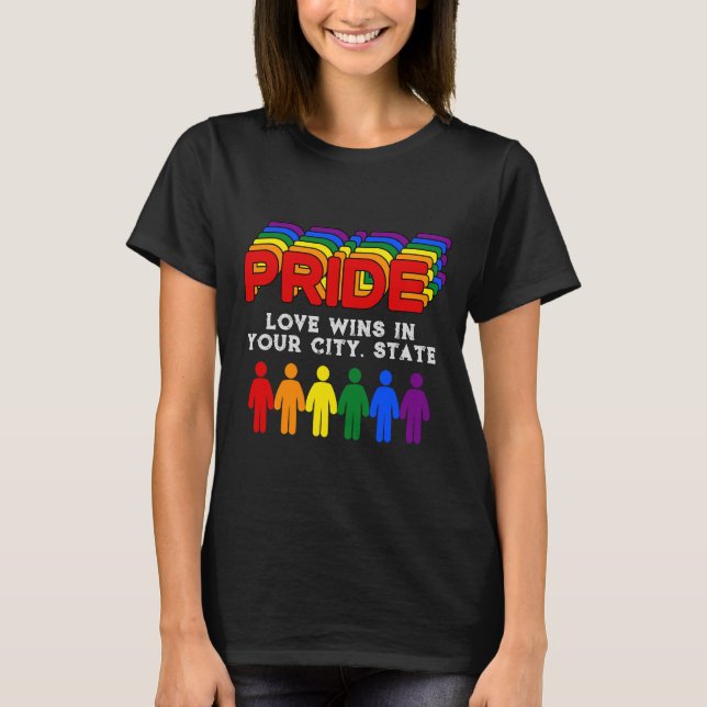 Flagga pride t shirt (Framsida)