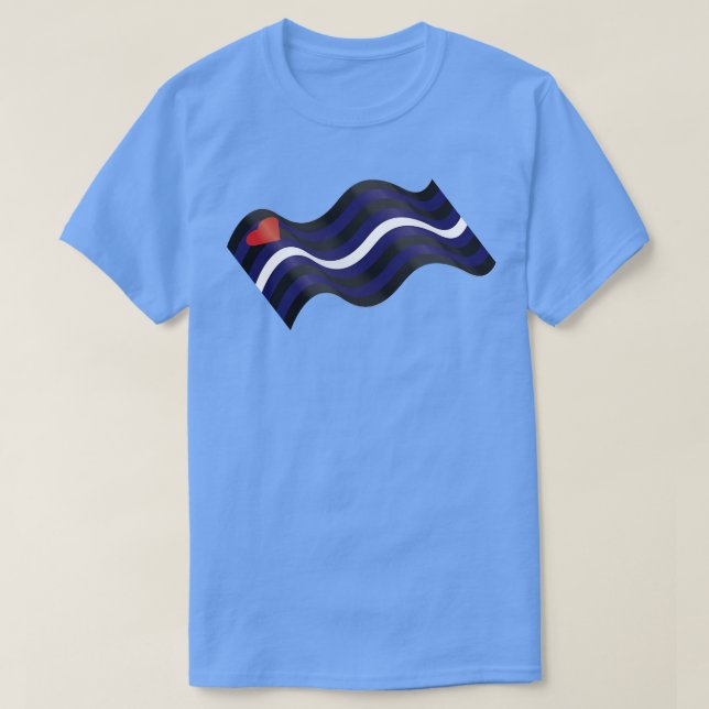 Flagga Pride T Shirt (Design framsida)