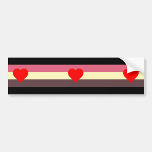 Flagga Pride tjock Bildekal