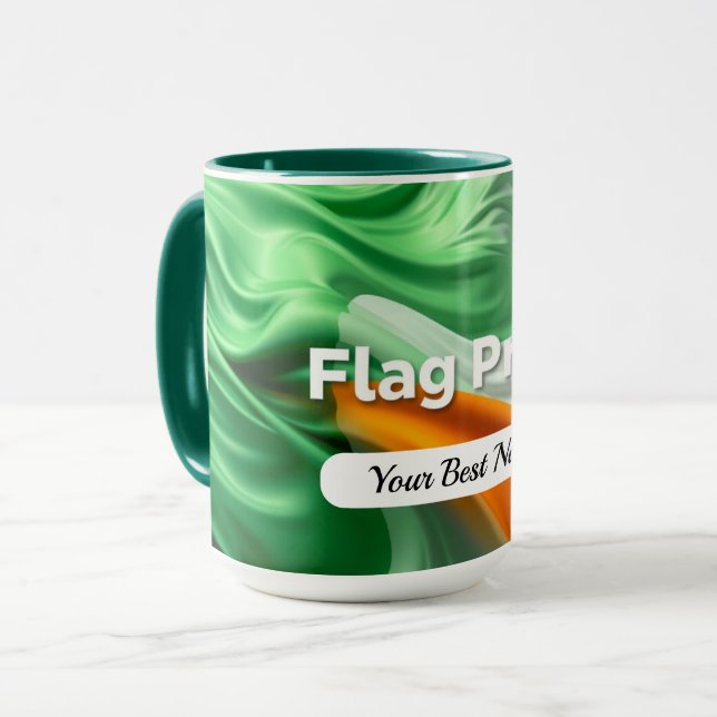 Flagga Pride-våg Mugg (Framsida vänster)