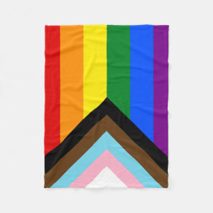 Flagga Progress-Pride Fleecefilt
