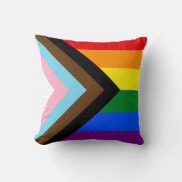 Flagga Progress-Pride Kudde
