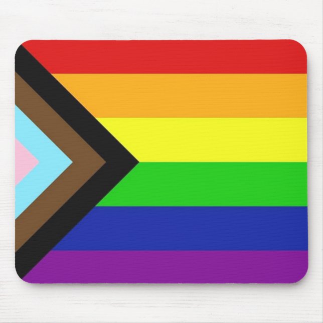 Flagga Progress-Pride Musmatta (Framsidan)