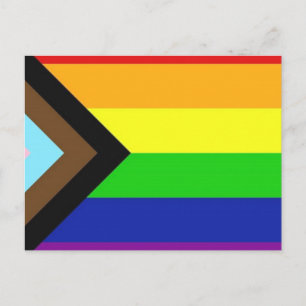 Flagga Progress-Pride Vykort