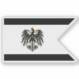 Flagga Prussia - Civil Ensign (1892-1918) Klistermärken