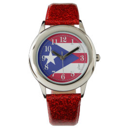 Flagga Puerto Rico Armbandsur
