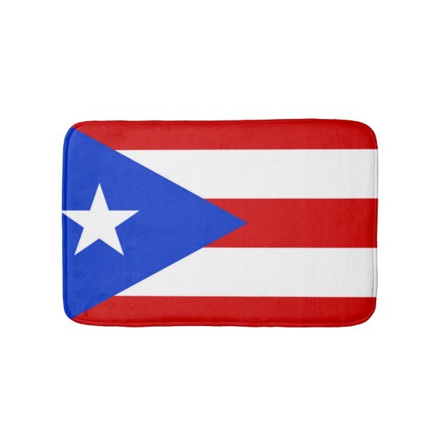 Flagga Puerto Rico Badrumsmatta (Framsidan)