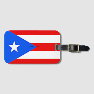 Flagga Puerto Rico Bagagebricka
