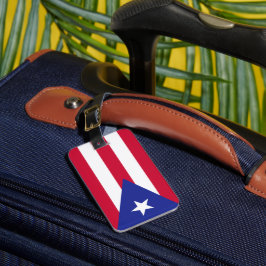 Flagga Puerto Rico Bagagebricka