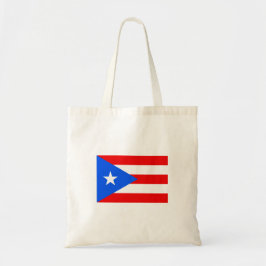 Flagga Puerto Rico Budget Tote Tygkasse